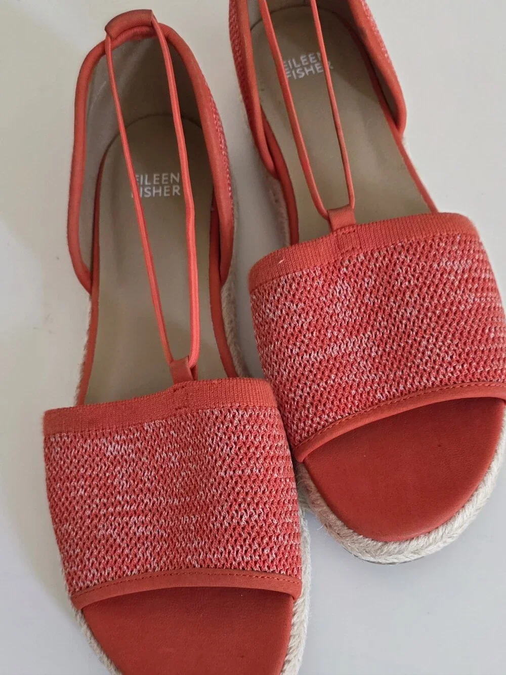 Eileen Fisher Coral Knit Espadrille Sandals